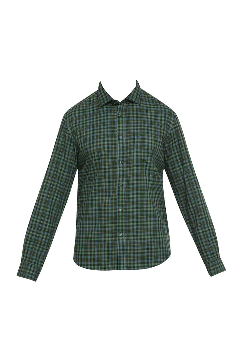 BASICS SLIM FIT CHECKS SHIRT