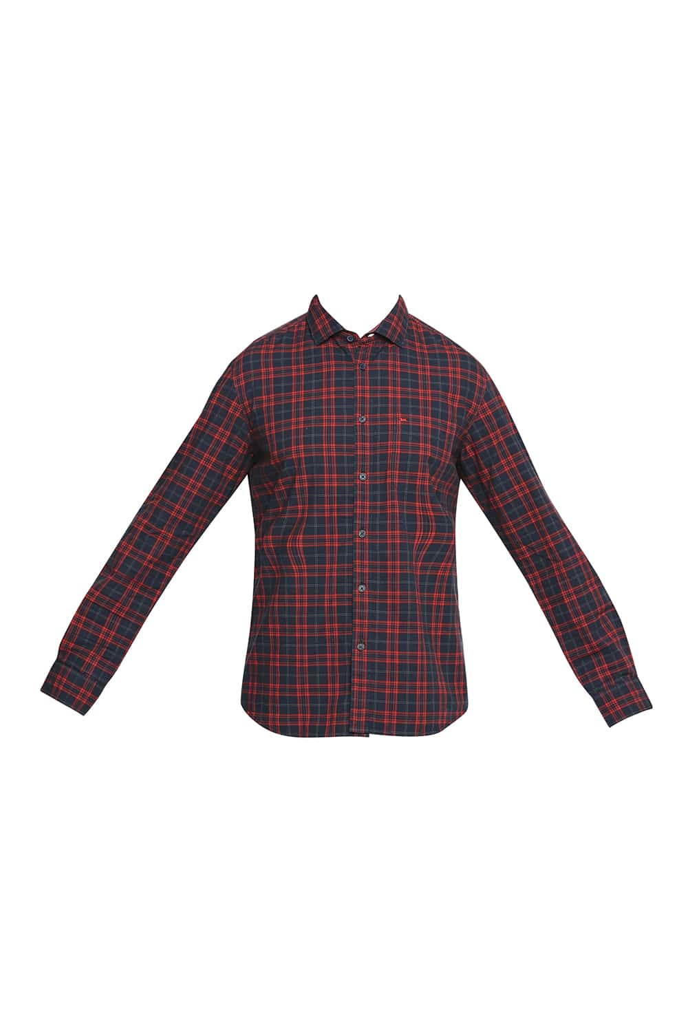 BASICS SLIM FIT CHECKS SHIRT