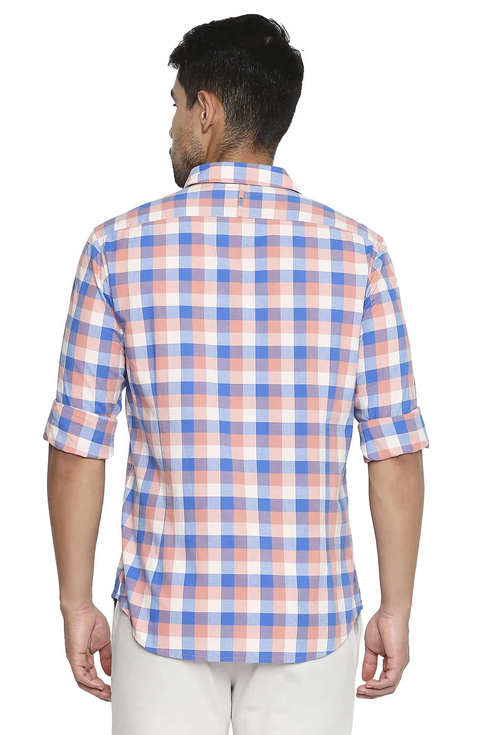 BASICS SLIM FIT CHECKS SHIRT