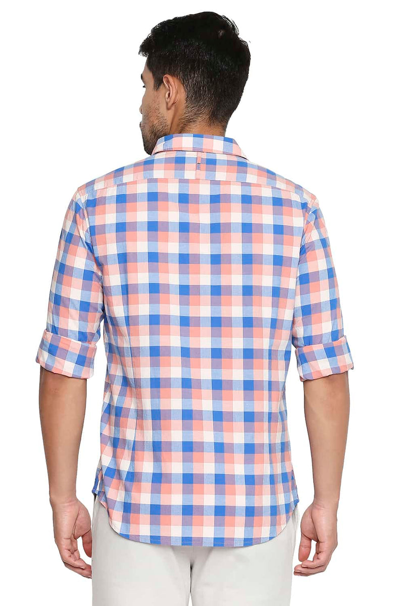 BASICS SLIM FIT CHECKS SHIRT