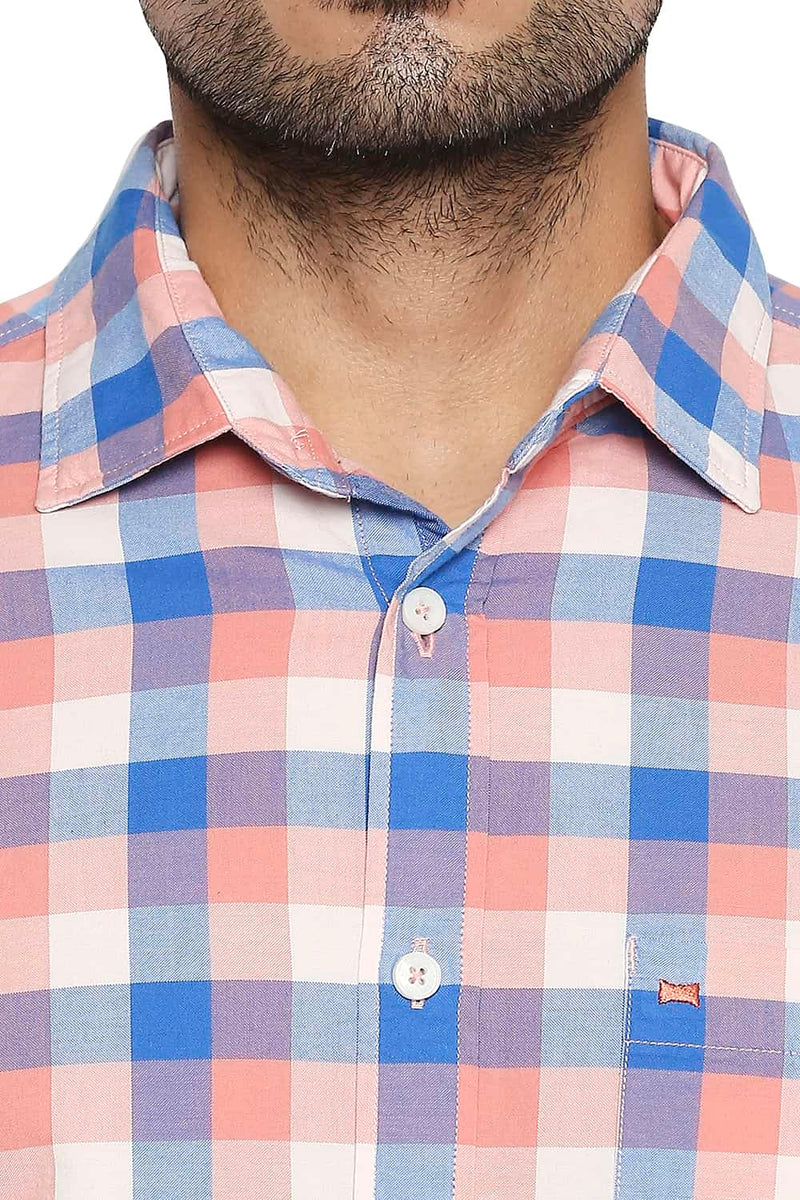 BASICS SLIM FIT CHECKS SHIRT