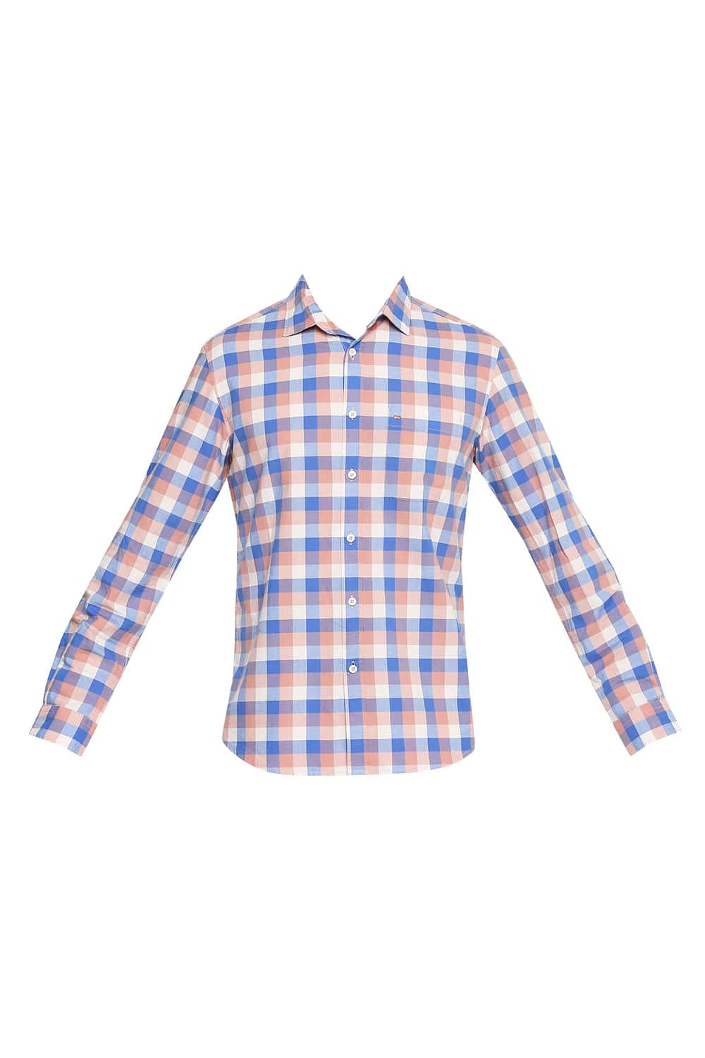 BASICS SLIM FIT CHECKS SHIRT