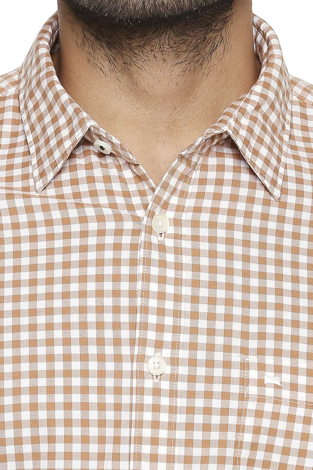 BASICS SLIM FIT CHECKS SHIRT