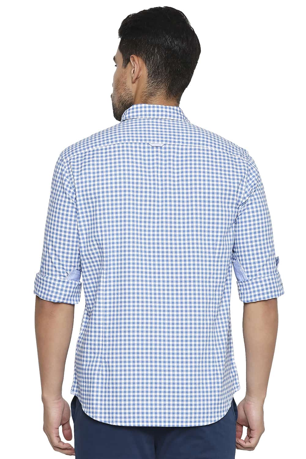 BASICS SLIM FIT CHECKS SHIRT