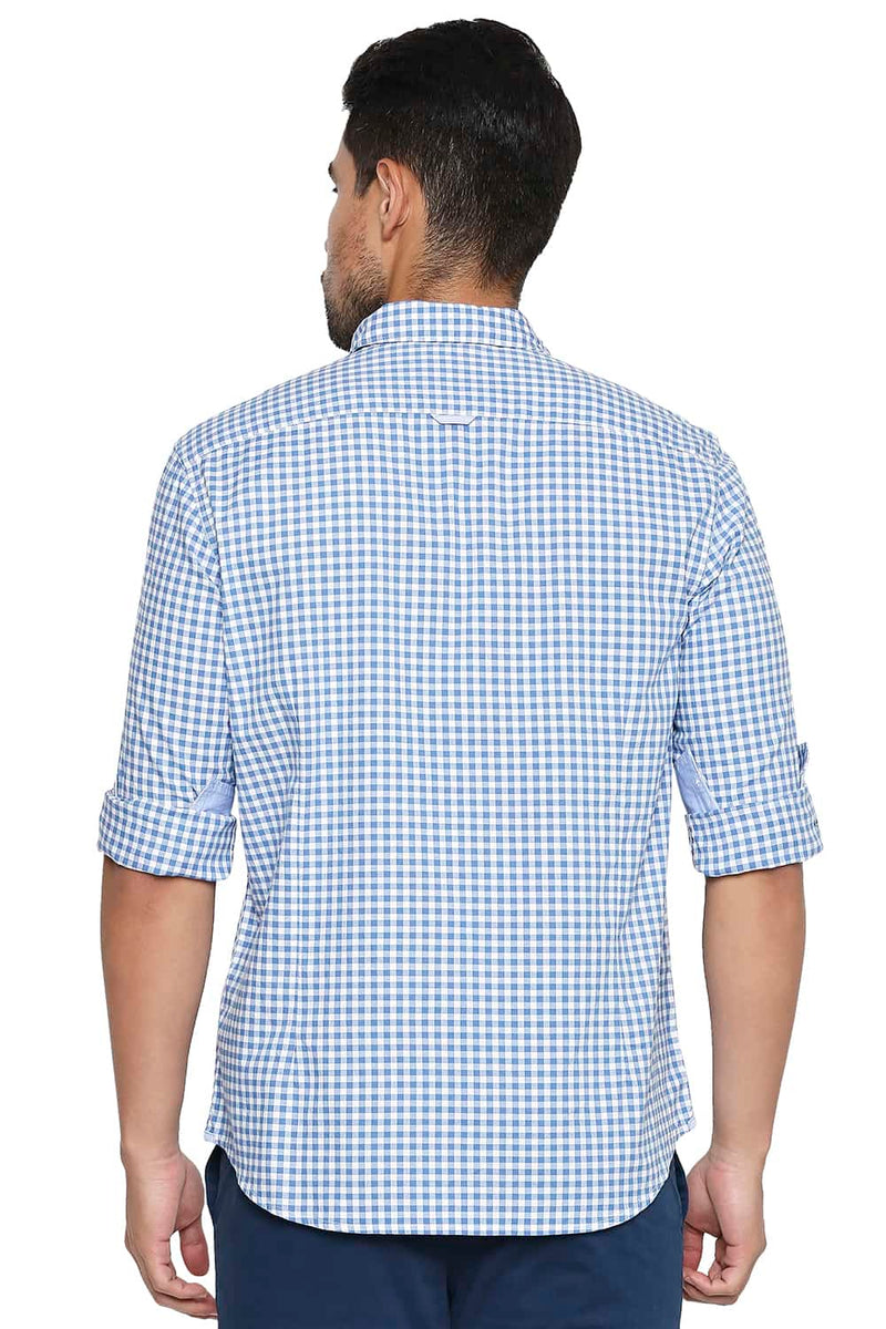 BASICS SLIM FIT CHECKS SHIRT