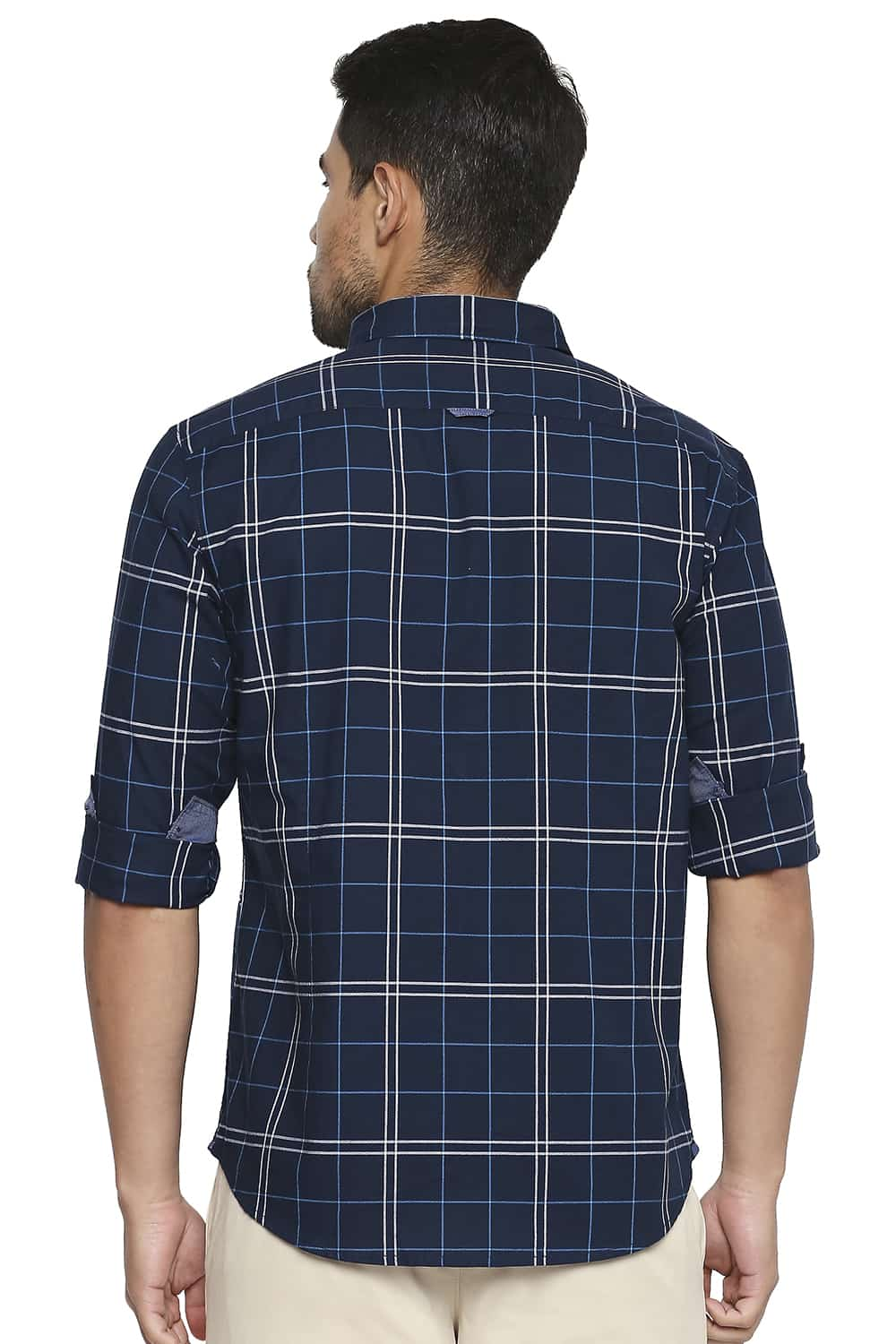 BASICS SLIM FIT CHECKS SHIRT