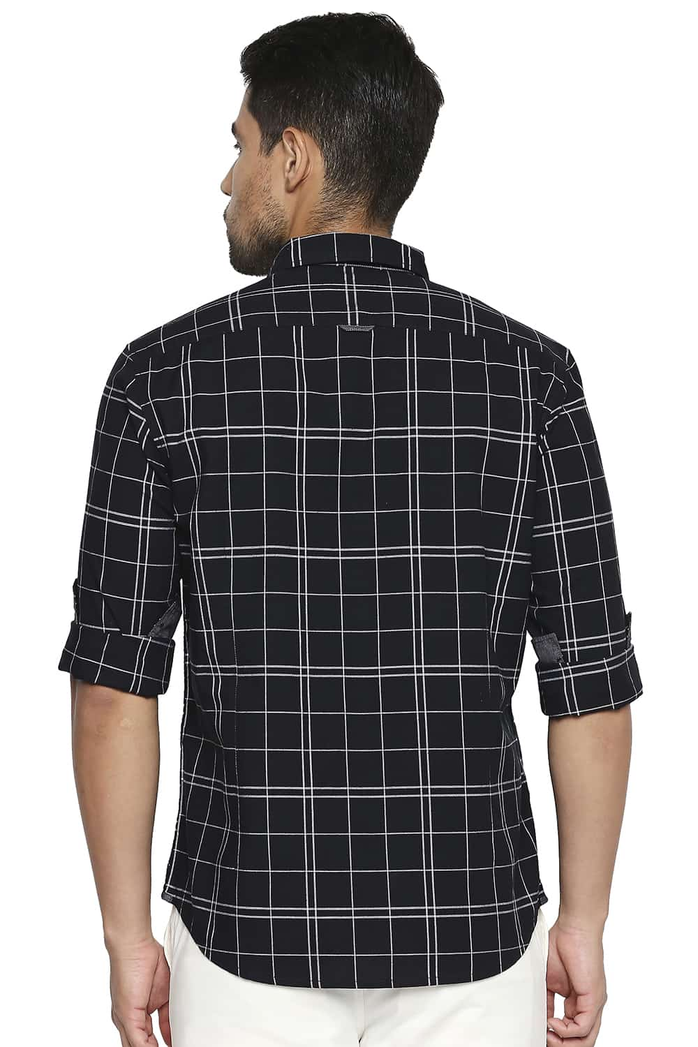 BASICS SLIM FIT CHECKS SHIRT