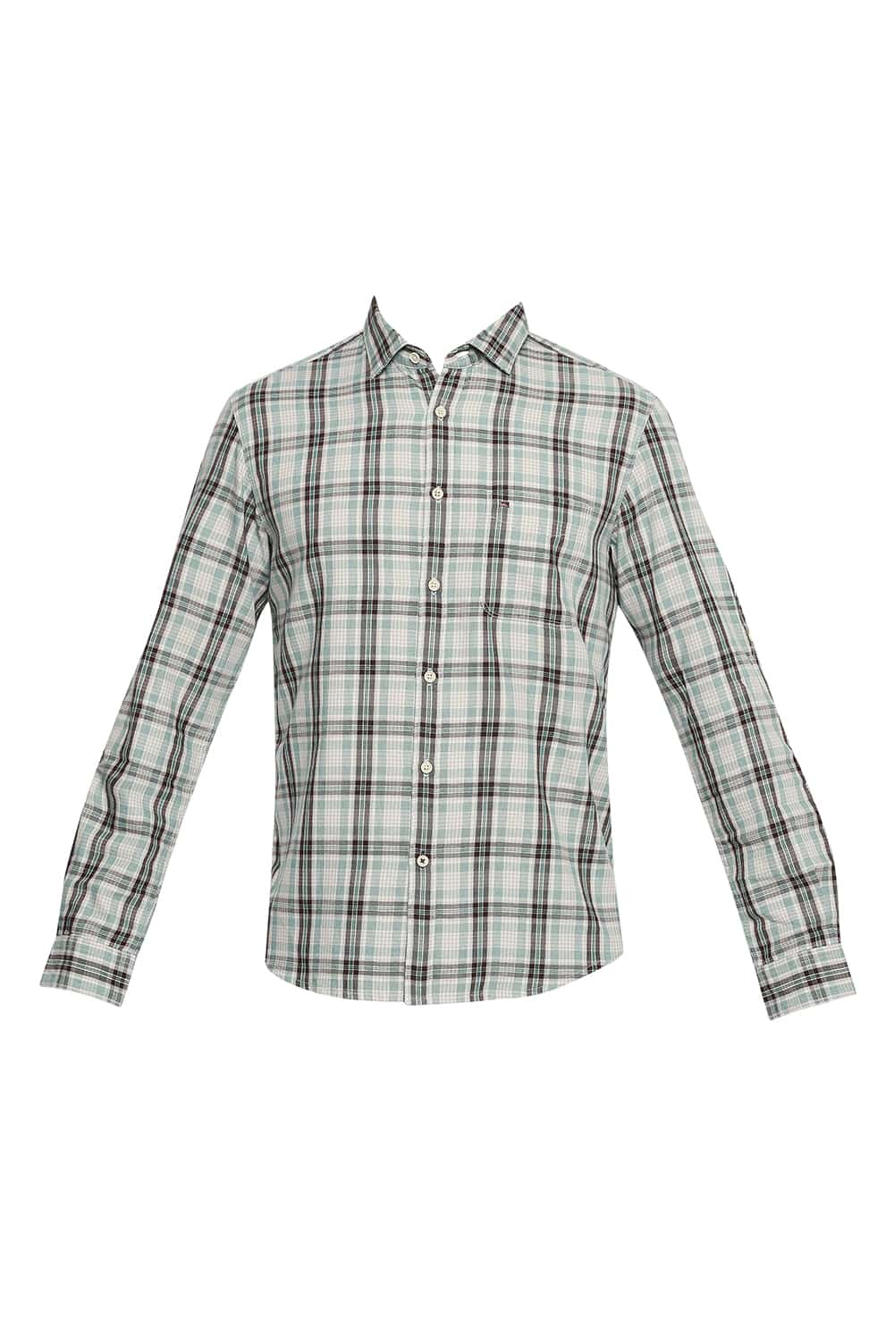 BASICS SLIM FIT CHECKS SHIRT