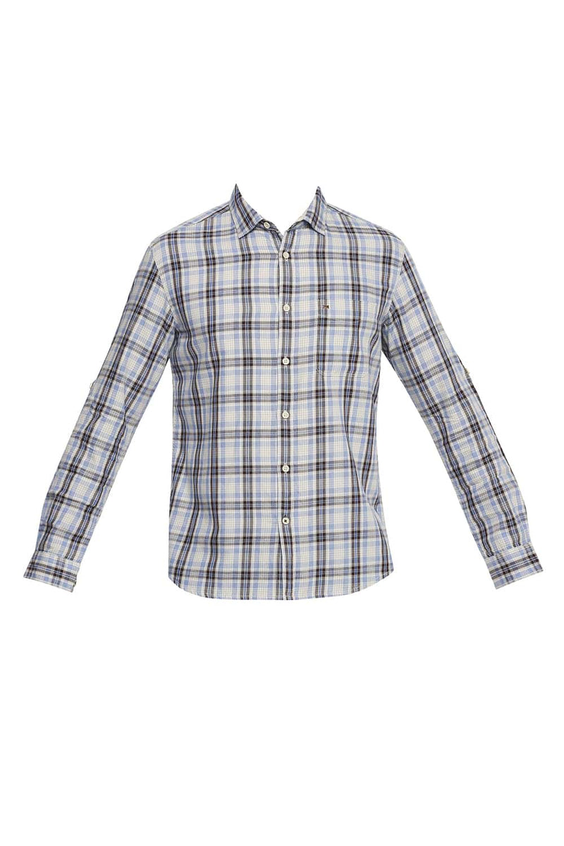 BASICS SLIM FIT CHECKS SHIRT