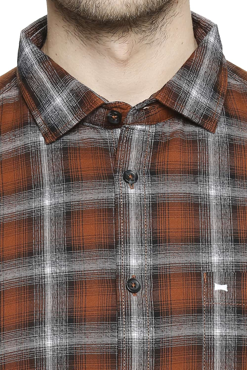 BASICS SLIM FIT CHECKS SHIRT