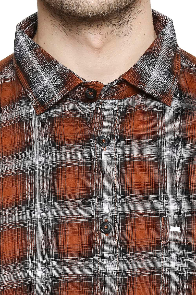 BASICS SLIM FIT CHECKS SHIRT