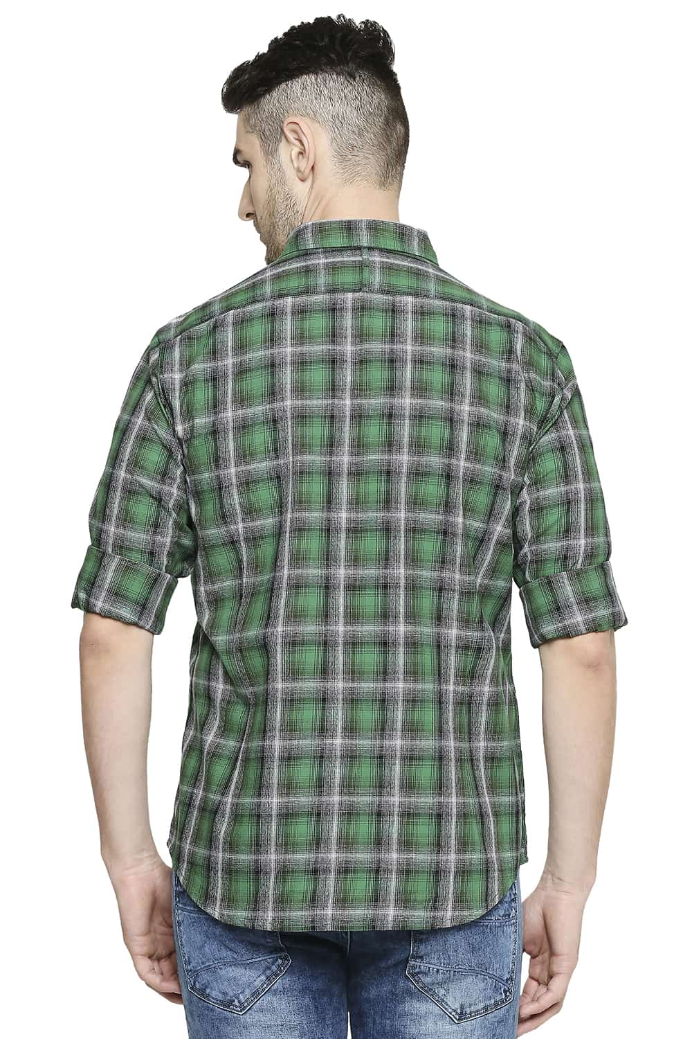 BASICS SLIM FIT CHECKS SHIRT