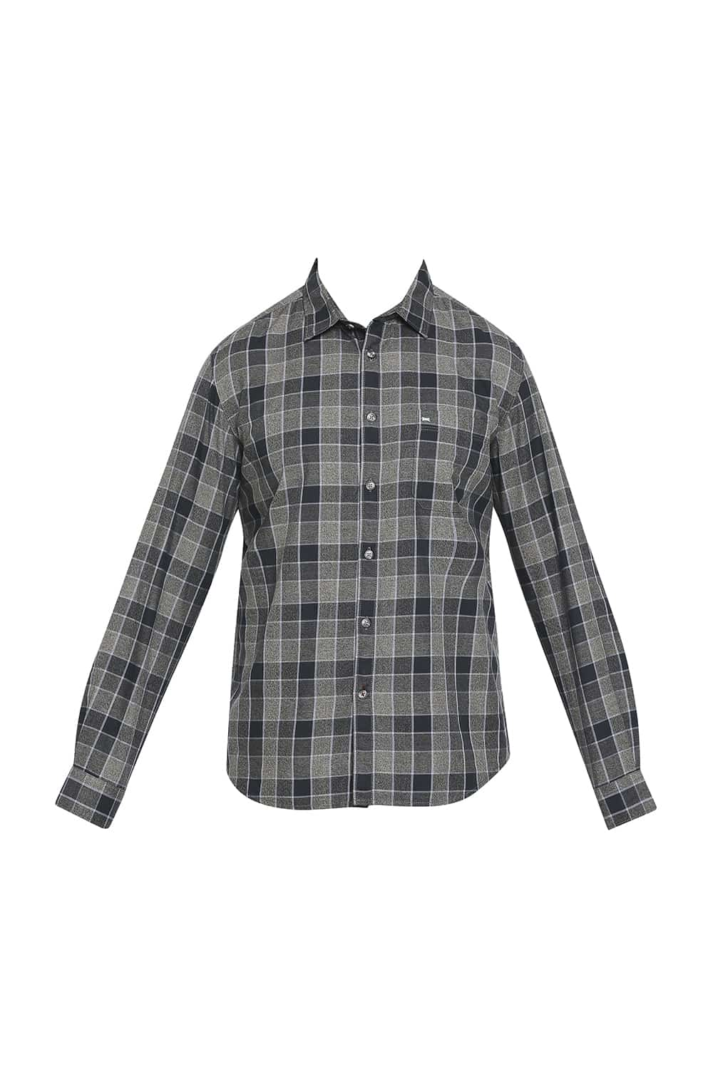 BASICS SLIM FIT CHECKS SHIRT