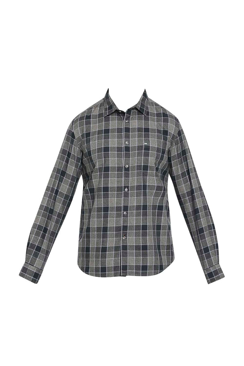 BASICS SLIM FIT CHECKS SHIRT