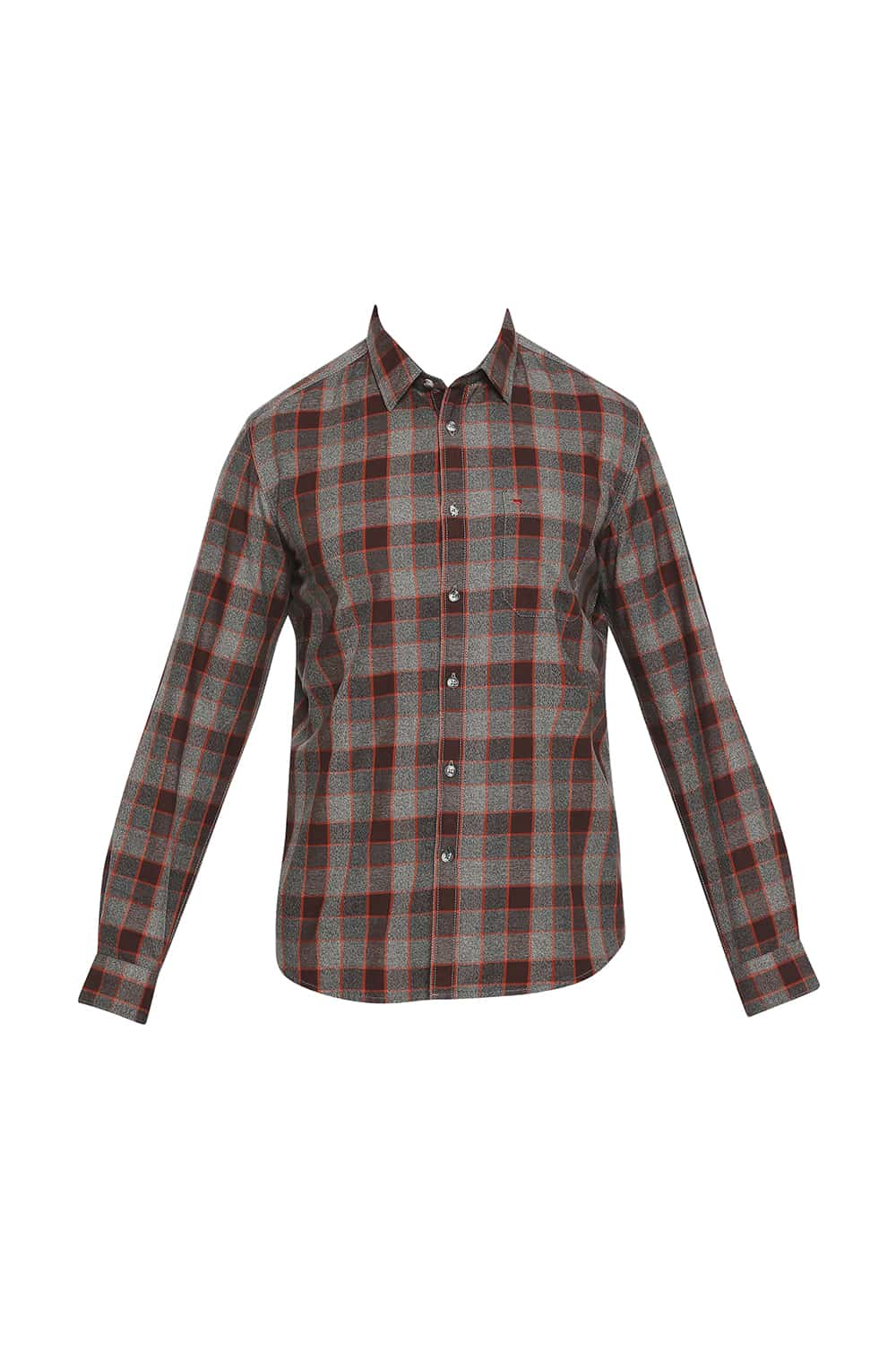 BASICS SLIM FIT CHECKS SHIRT