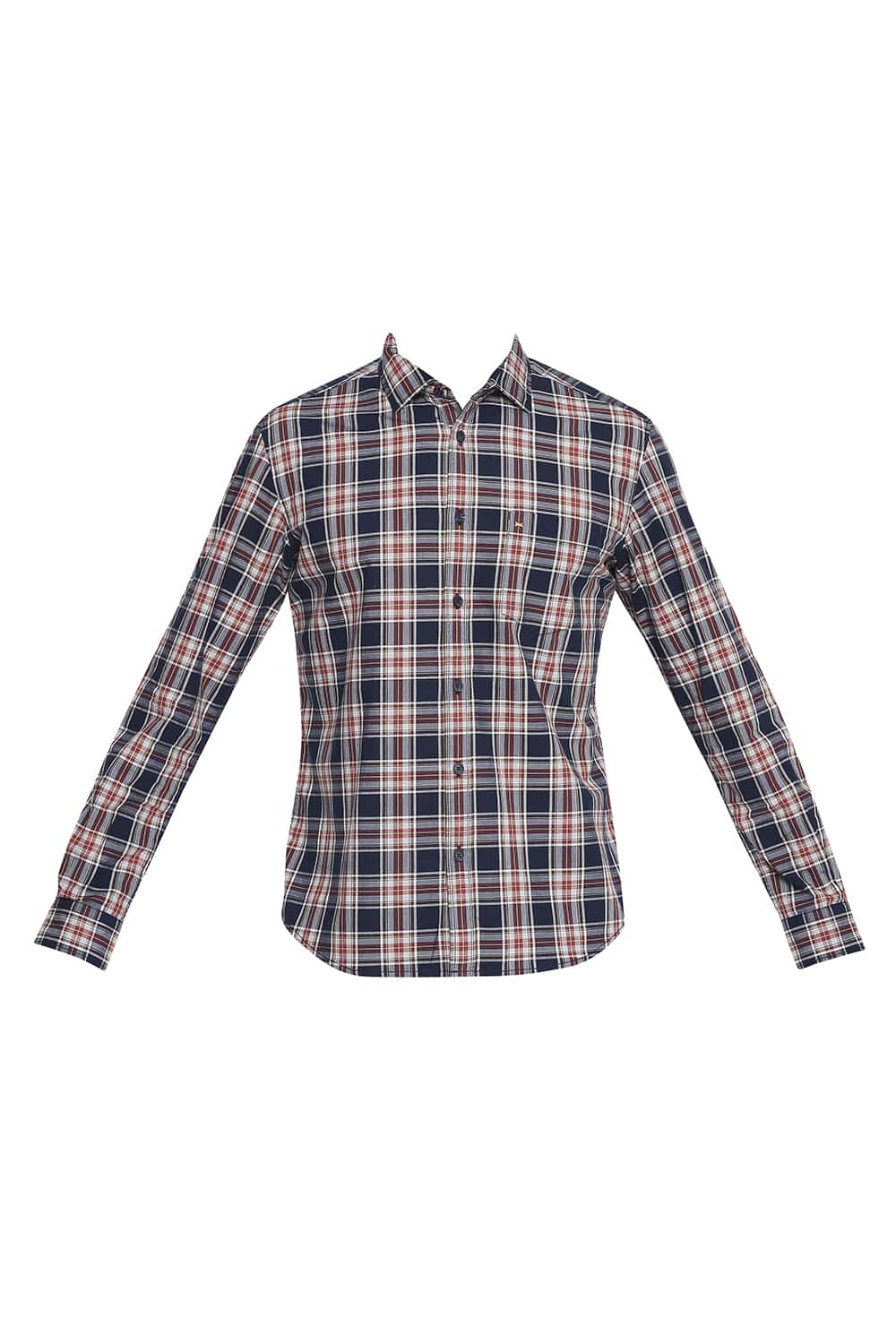 BASICS SLIM FIT CHECKS SHIRT