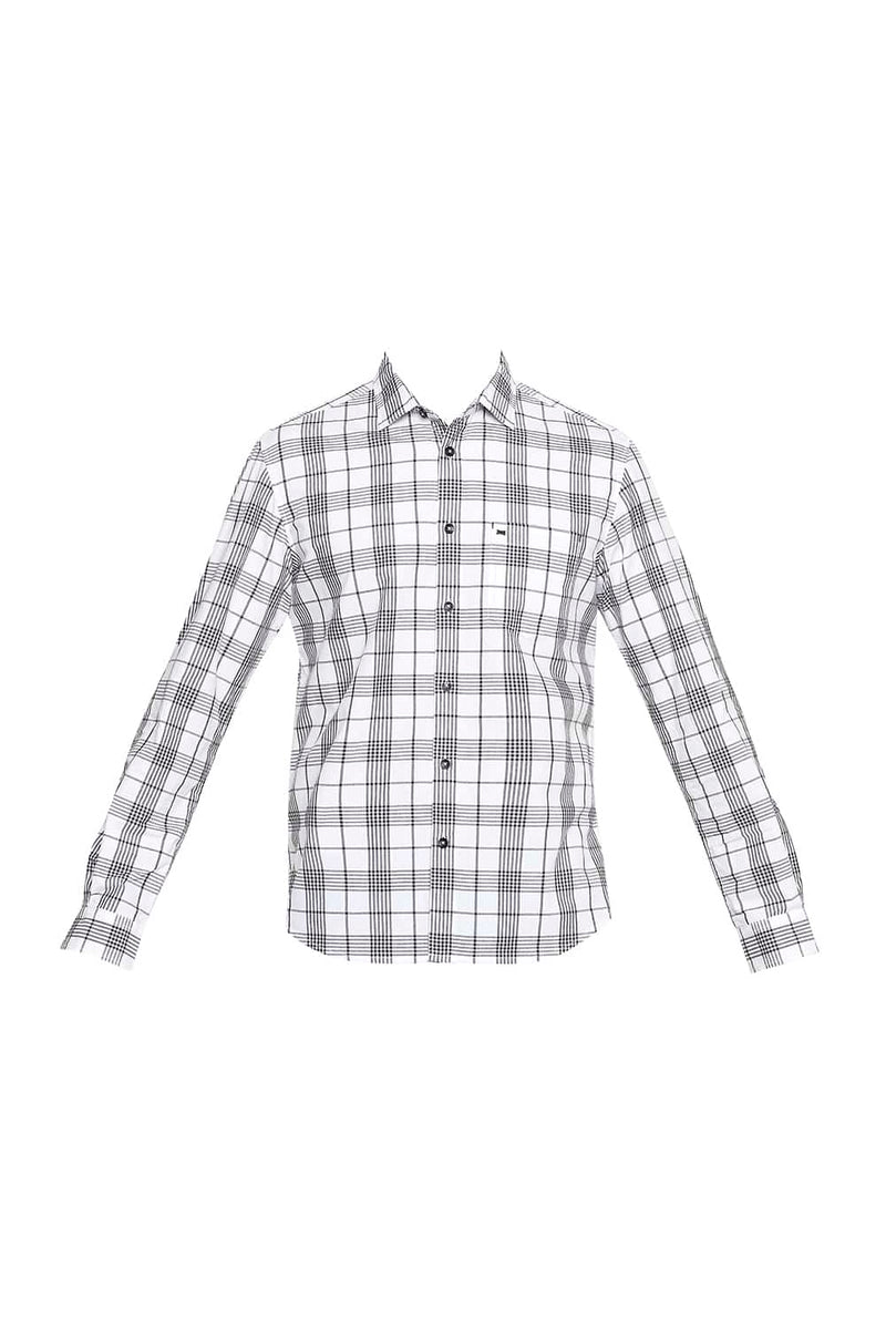 BASICS SLIM FIT CHECKS SHIRT