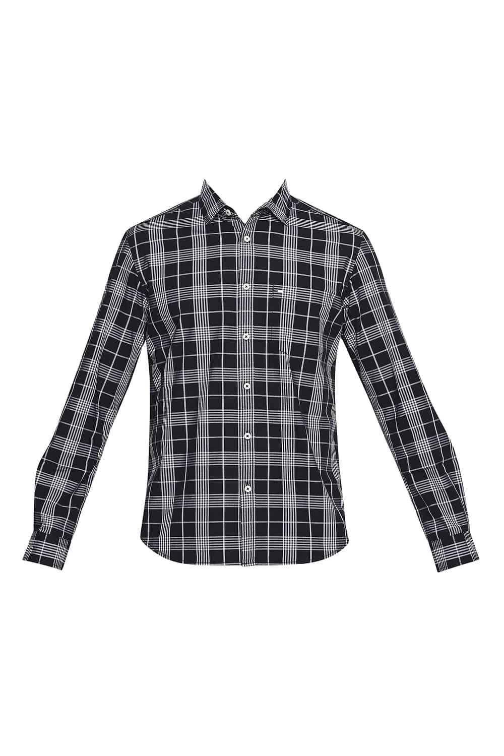 BASICS SLIM FIT CHECKS SHIRT