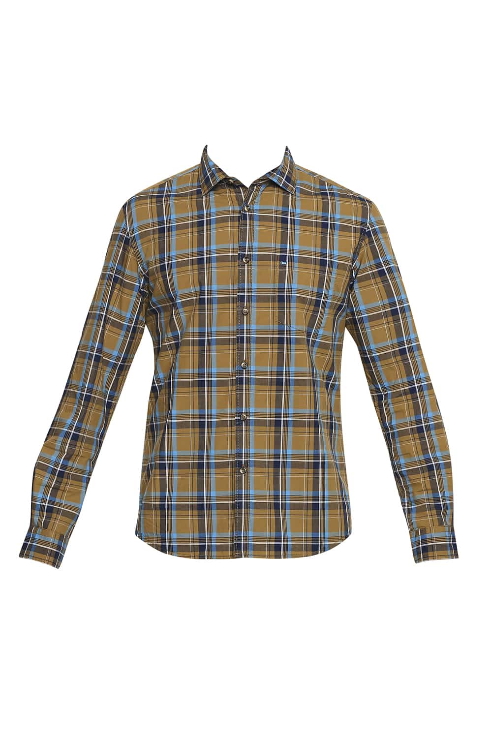 BASICS SLIM FIT CHECKS SHIRT