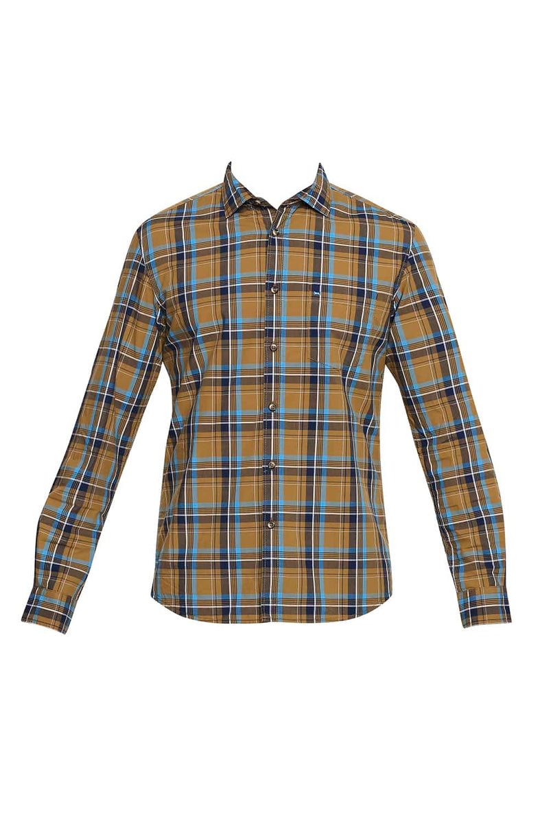 BASICS SLIM FIT CHECKS SHIRT