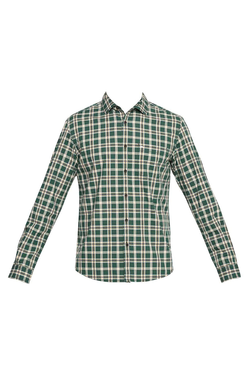 BASICS SLIM FIT CHECKS SHIRT