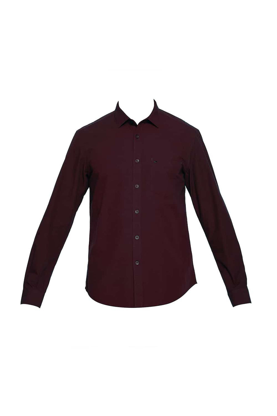 BASICS SLIM FIT CABERNET MAROON FILA FIL SHIRT