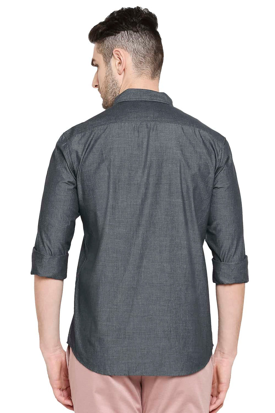 BASICS SLIM FIT CASTLEROCK GREY FILA FIL SHIRT