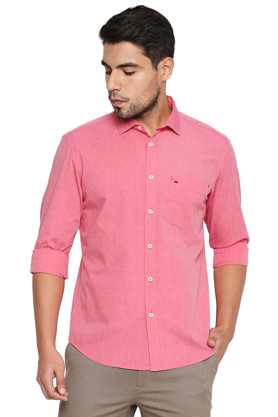 BASICS SLIM FIT HONEYSUCKLE PINK FILA FIL SHIRT