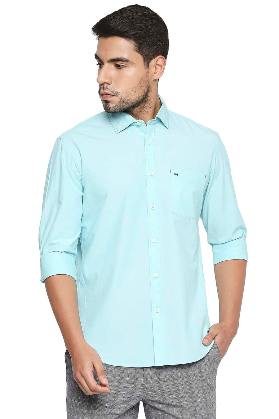 BASICS SLIM FIT BEACH GREEN FILA FIL SHIRT