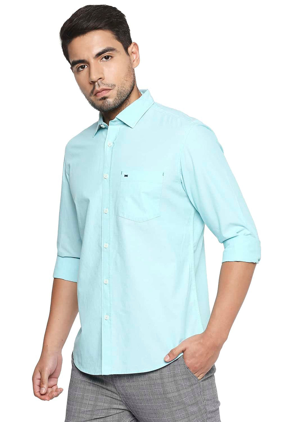BASICS SLIM FIT BEACH GREEN FILA FIL SHIRT