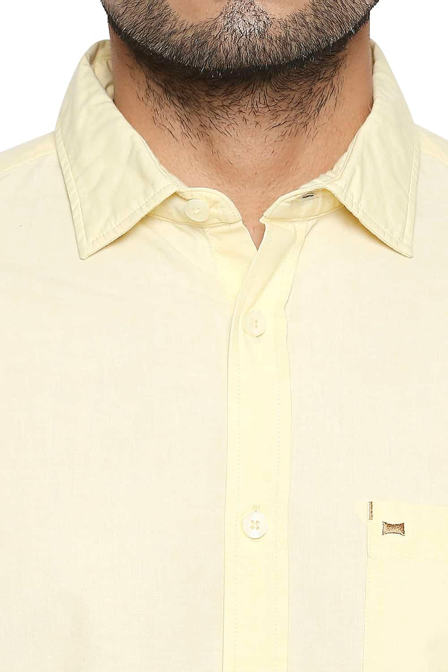 BASICS SLIM FIT SUNLIGHT YELLOW FILA FIL SHIRT