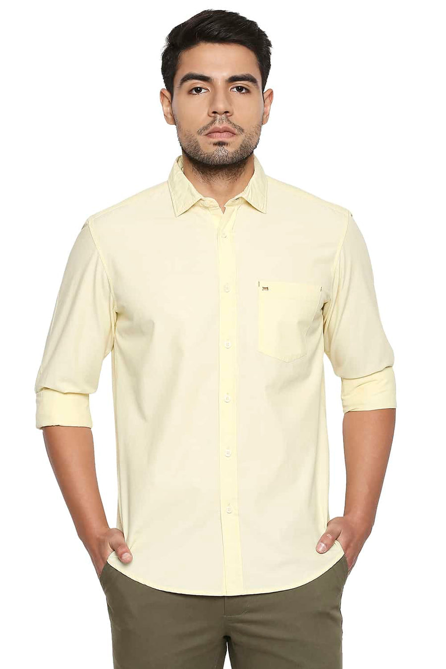 BASICS SLIM FIT SUNLIGHT YELLOW FILA FIL SHIRT