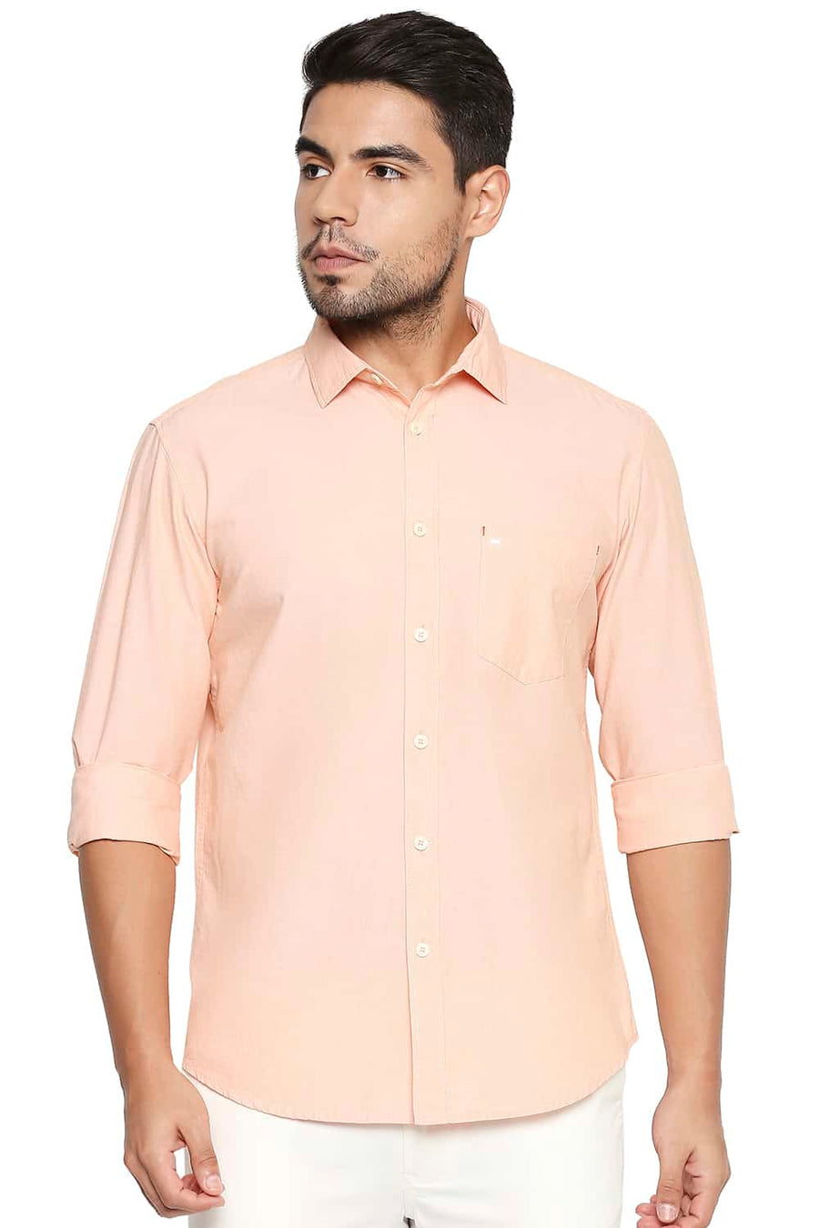 BASICS SLIM FIT ORANGE COBBLER FILA FIL SHIRT