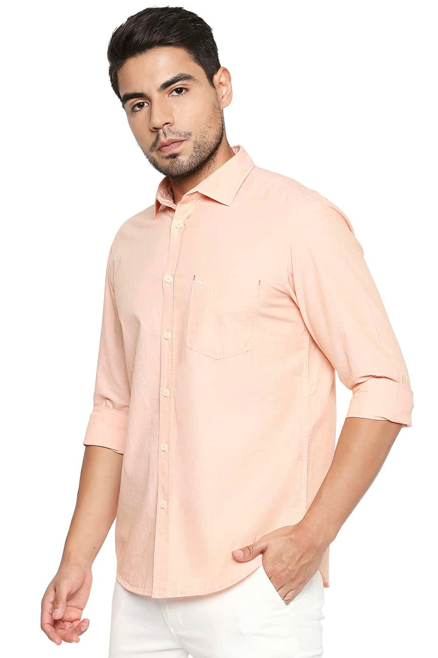 BASICS SLIM FIT ORANGE COBBLER FILA FIL SHIRT