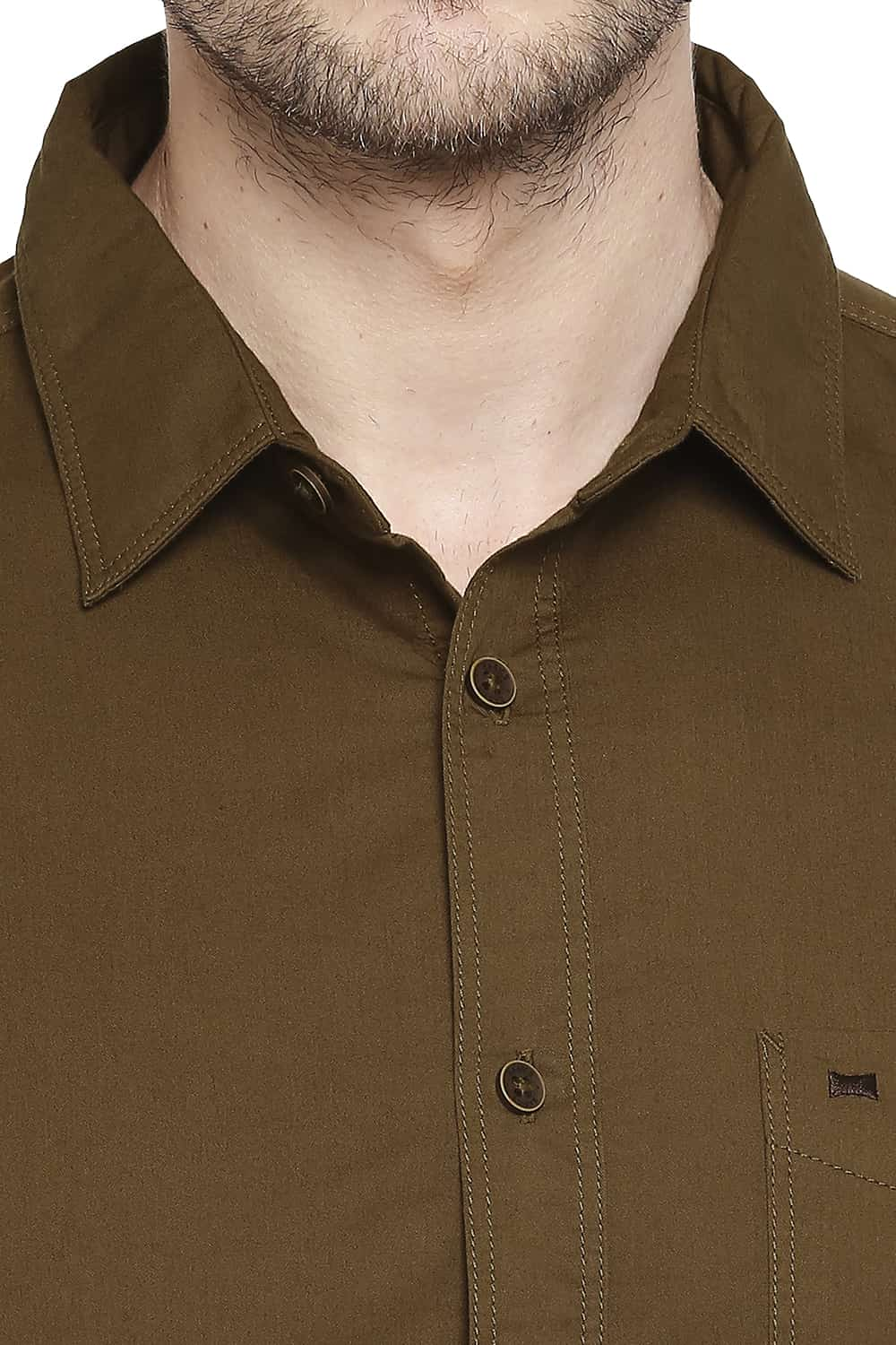 BASICS SLIM FIT TWILL SHIRT