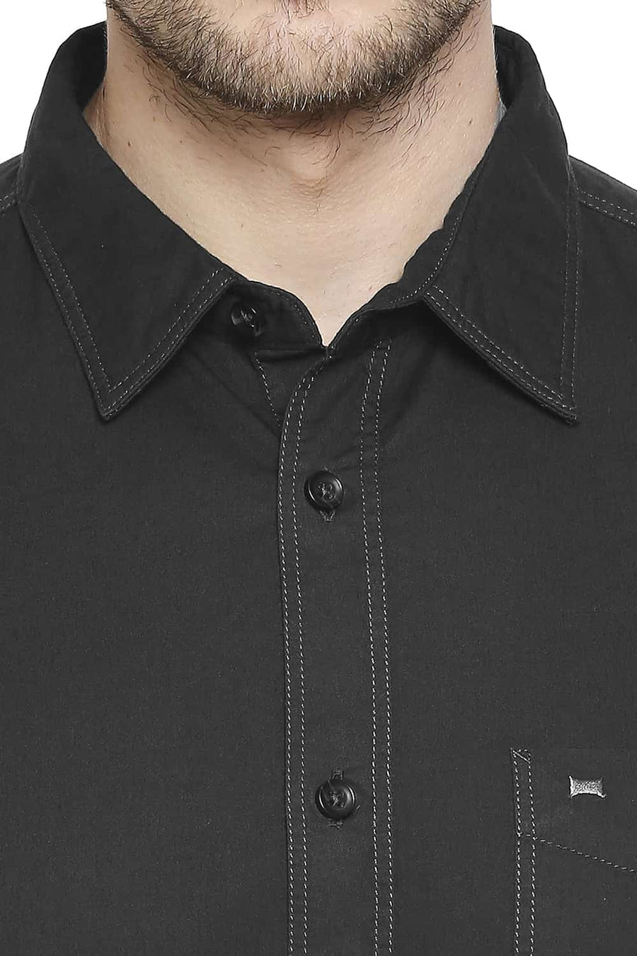 BASICS SLIM FIT PEWTER GREY TWILL SHIRT
