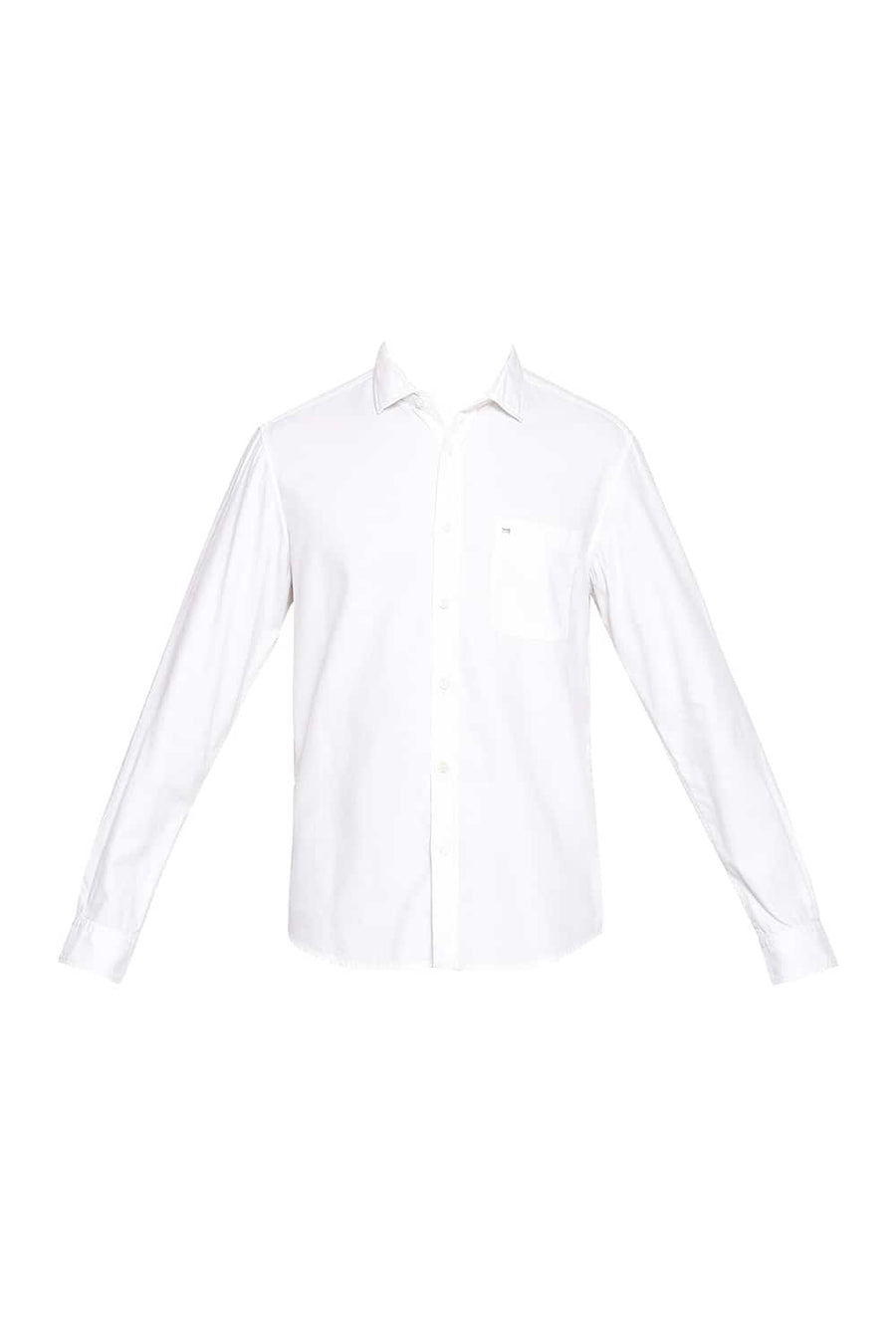 BASICS SLIM FIT CLOUD WHITE DOBBY SHIRT