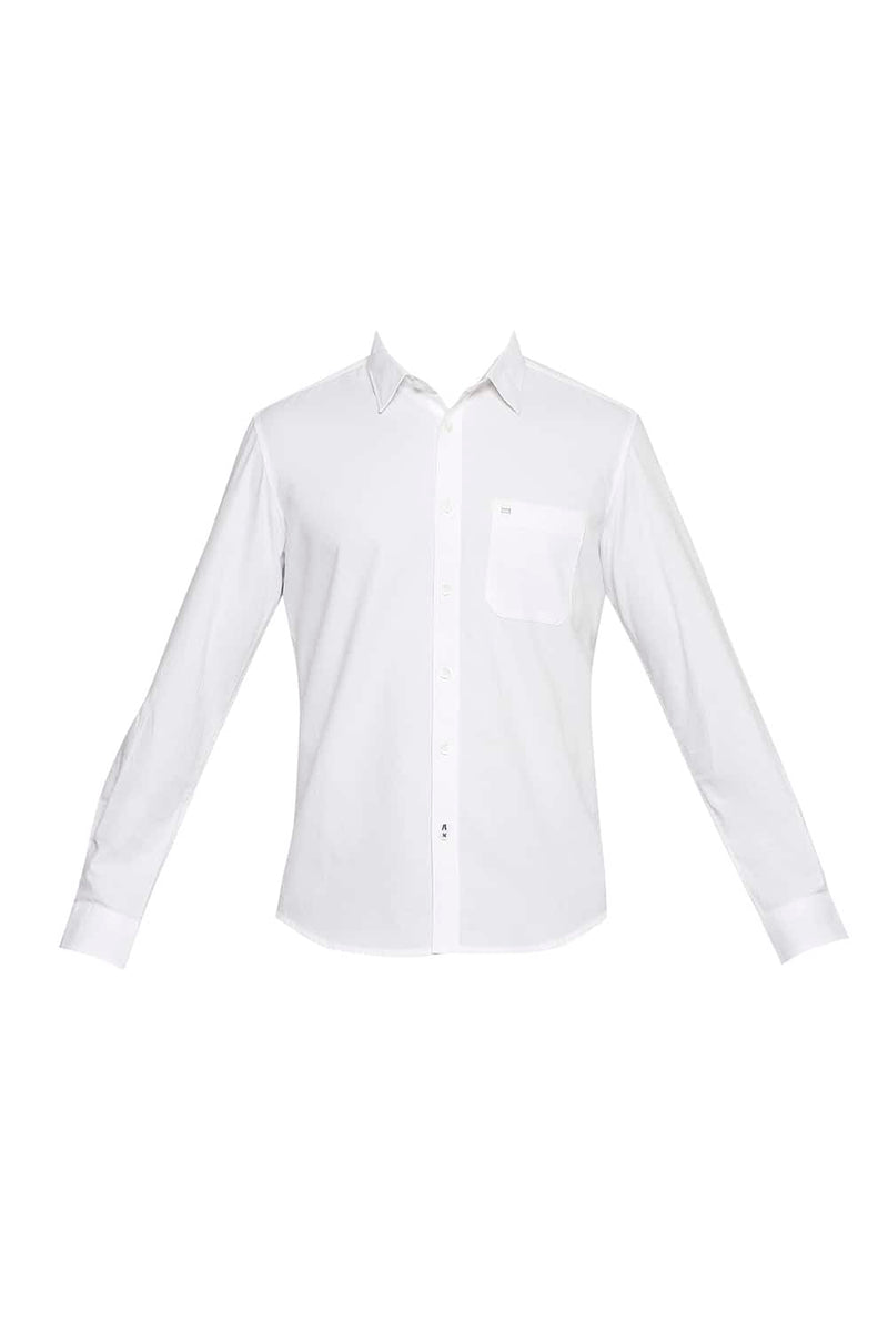 BASICS SLIM FIT DOBBY SHIRT