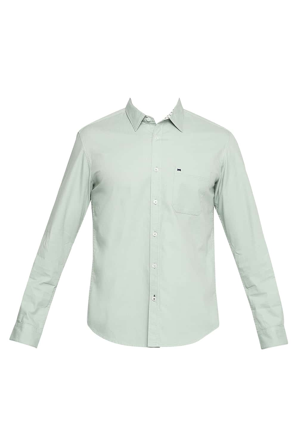 BASICS SLIM FIT DOBBY SHIRT