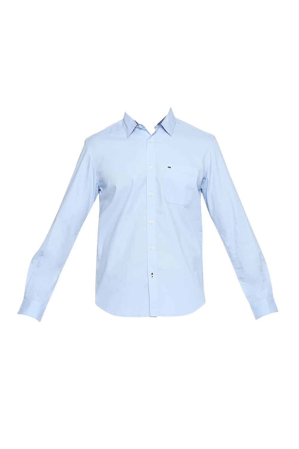 BASICS SLIM FIT DOBBY SHIRT