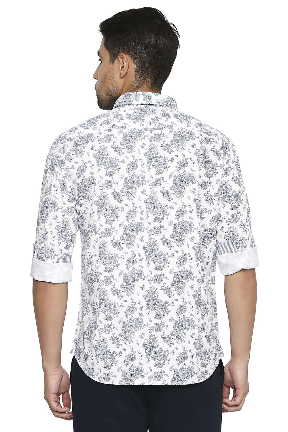 BASICS SLIM FIT PRINTED SHIRT