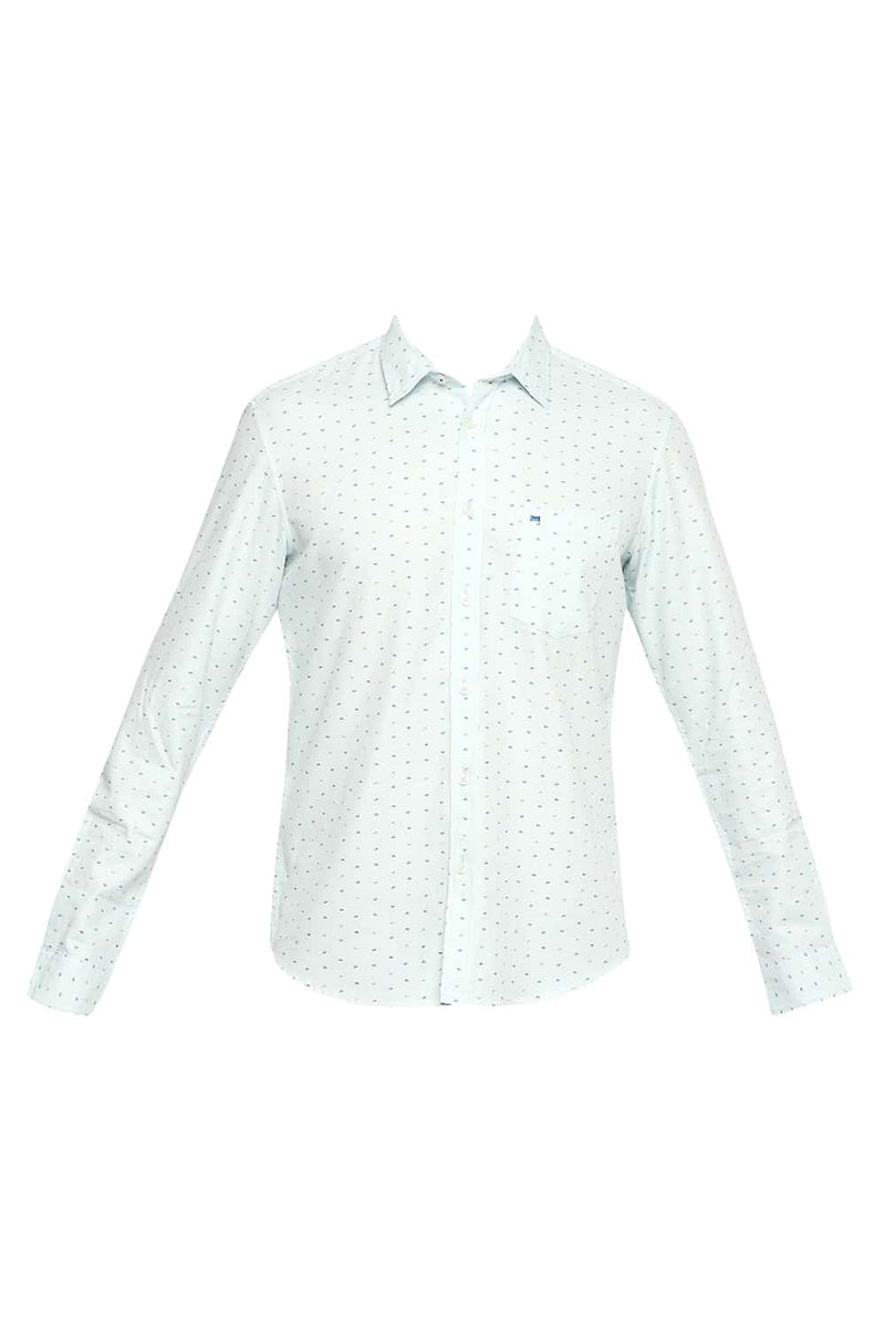 BASICS SLIM FIT PRINTED SHIRT