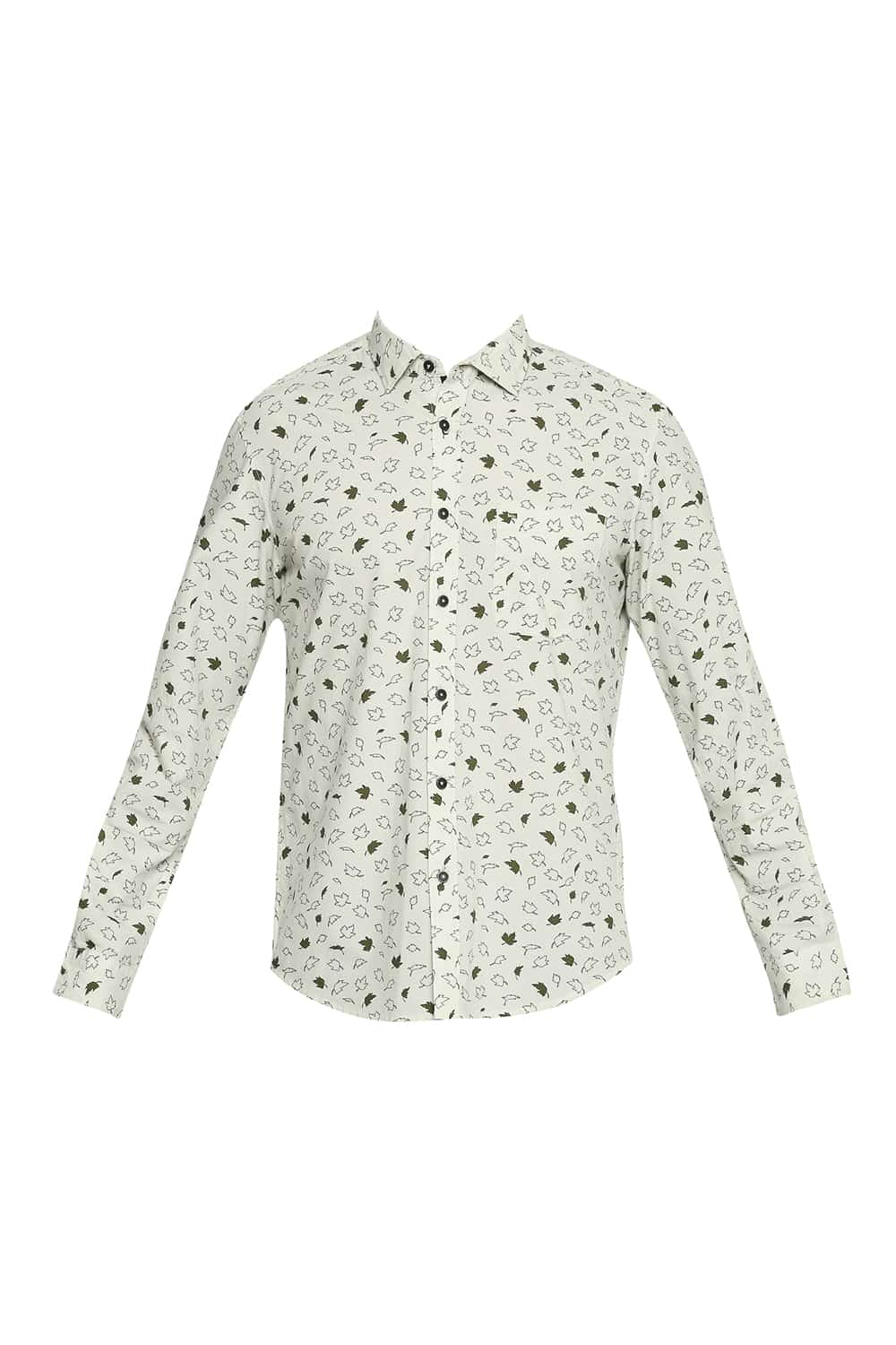 BASICS SLIM FIT PRINTED SHIRT