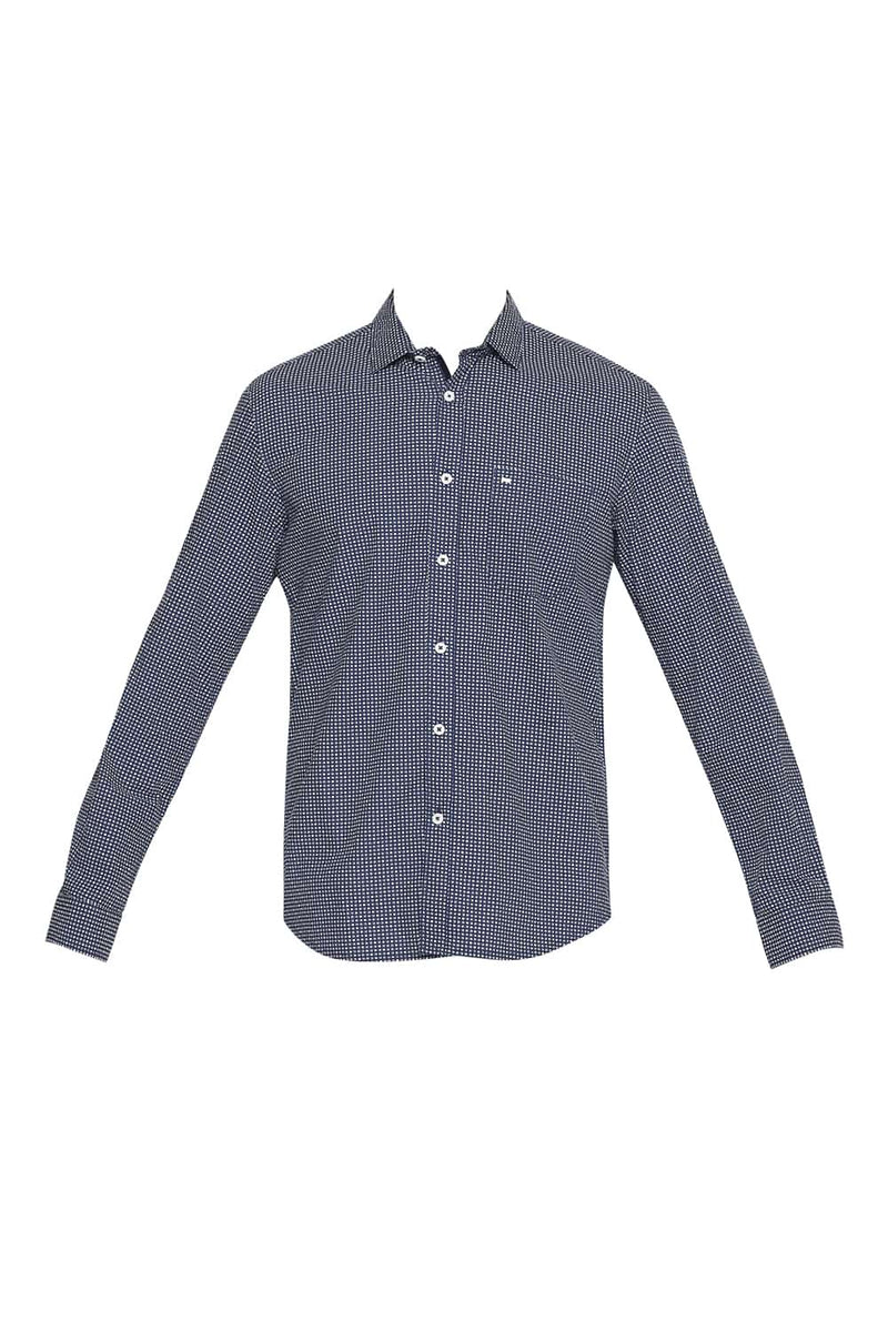 BASICS SLIM FIT PRINTED SHIRT