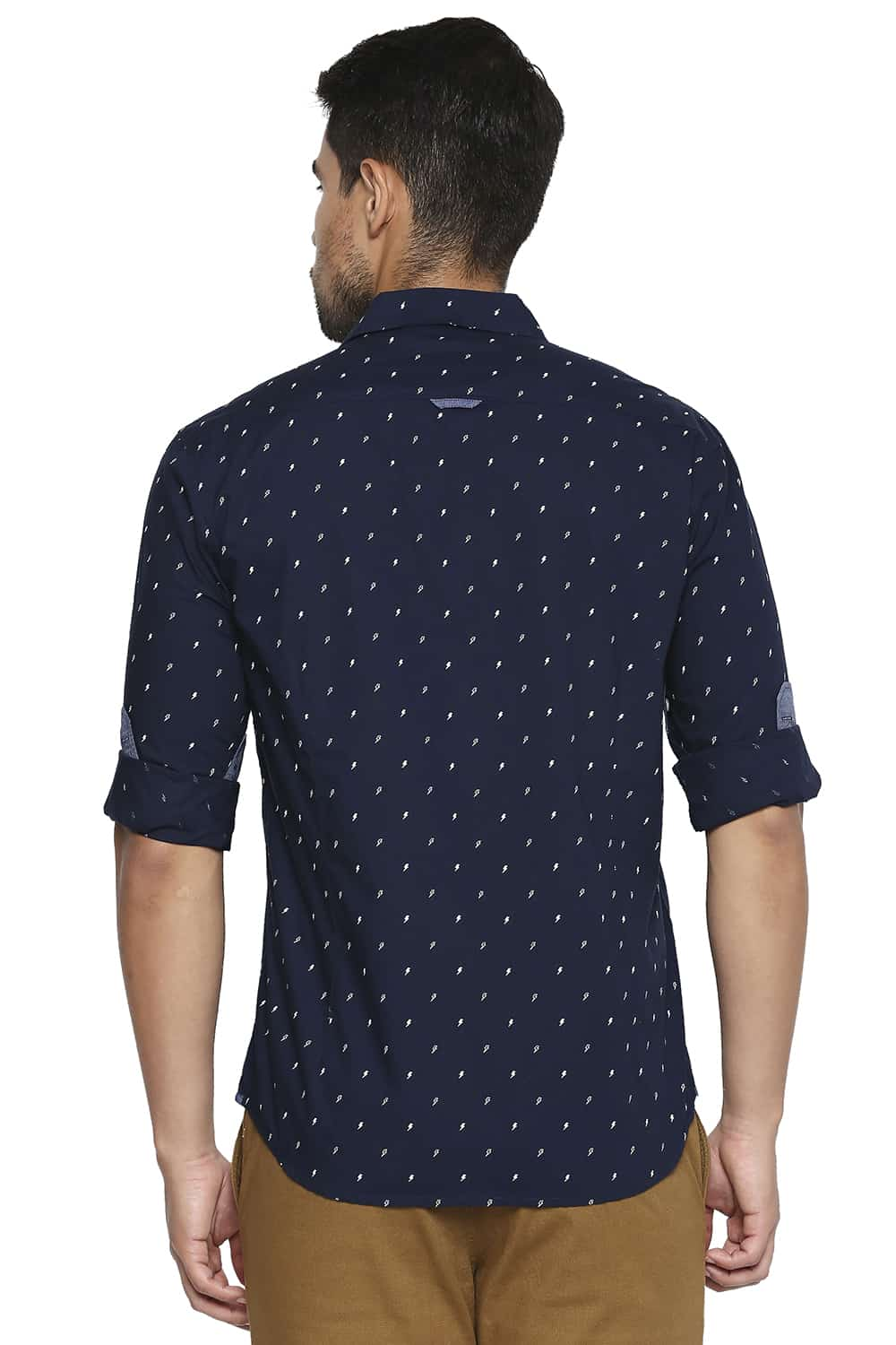 BASICS SLIM FIT PRINTED SHIRT