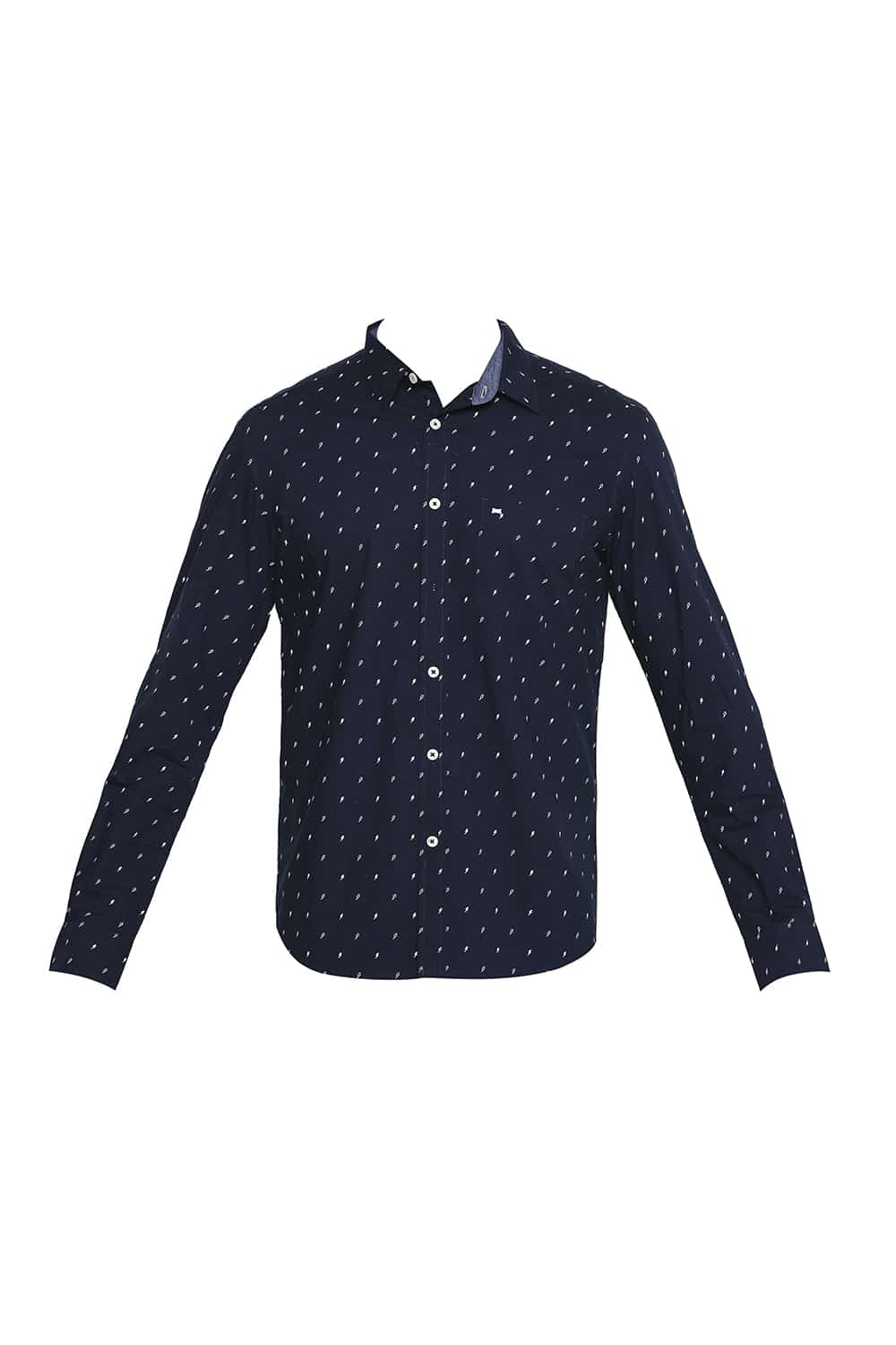 BASICS SLIM FIT PRINTED SHIRT