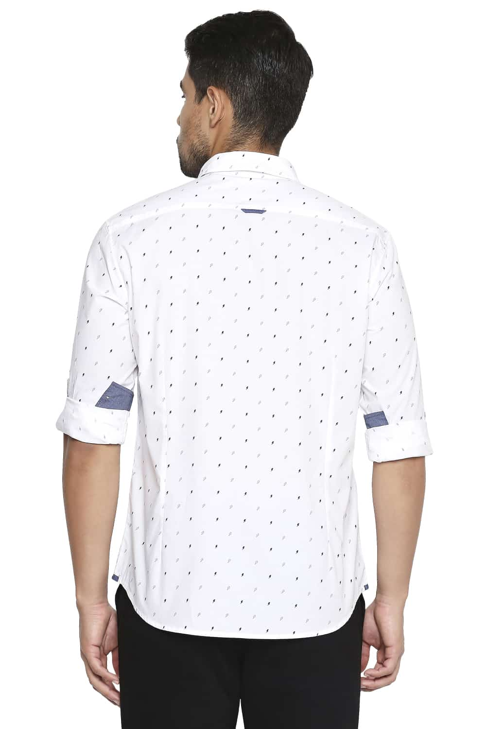 BASICS SLIM FIT PRINTED SHIRT