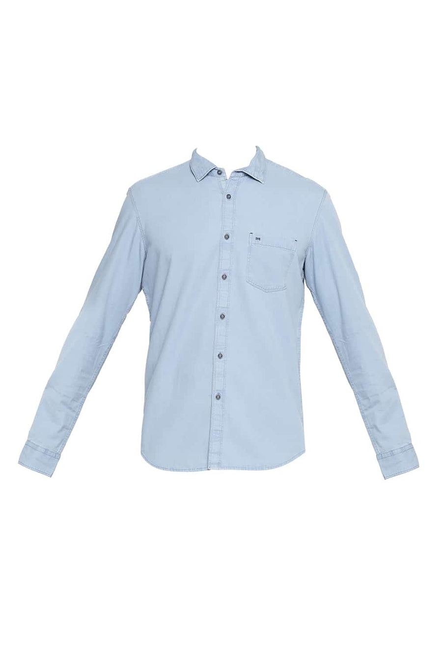 BASICS SLIM FIT SPACE NAVY INDIGO SHIRT