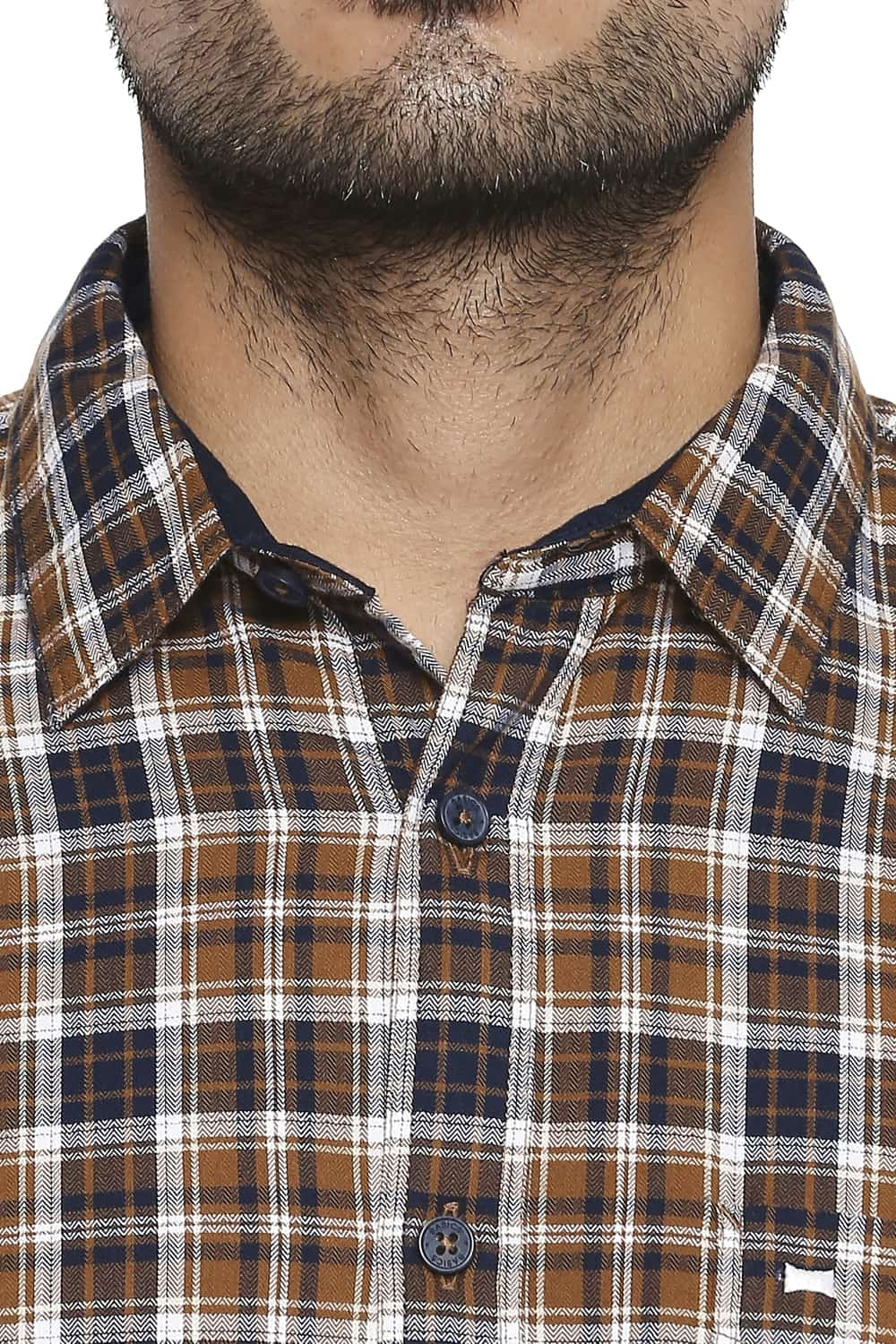 BASICS SLIM FIT CHECKS SHIRT