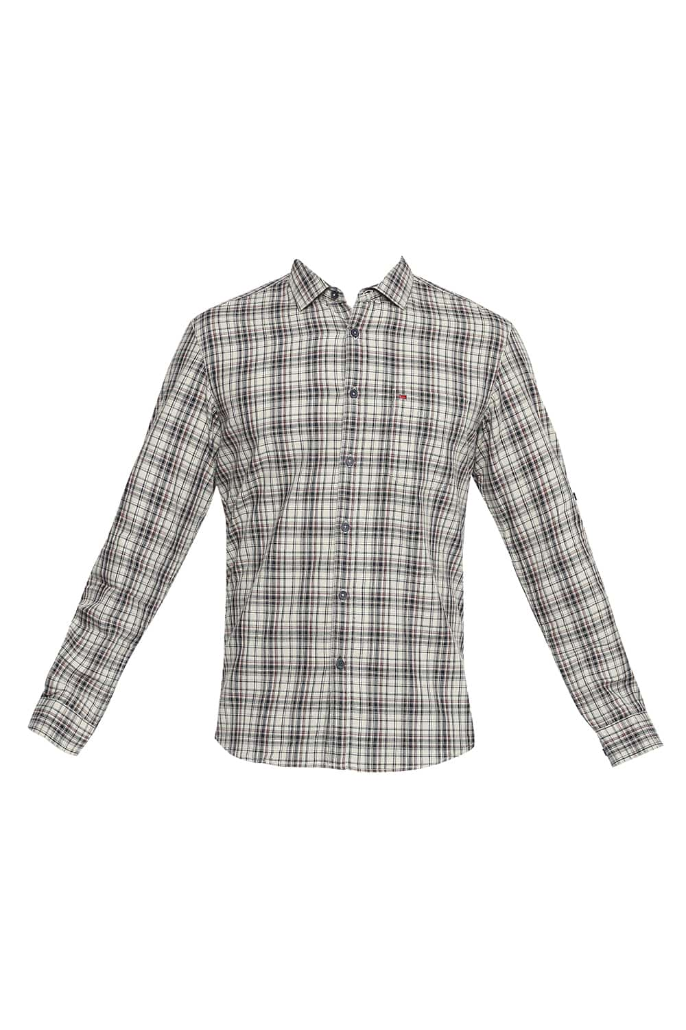 BASICS SLIM FIT CHECKS SHIRT